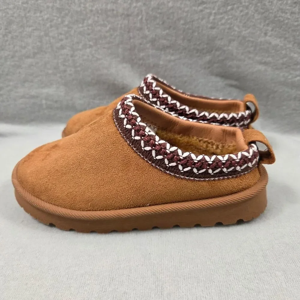 Unbranded Brown and Tan Slippers